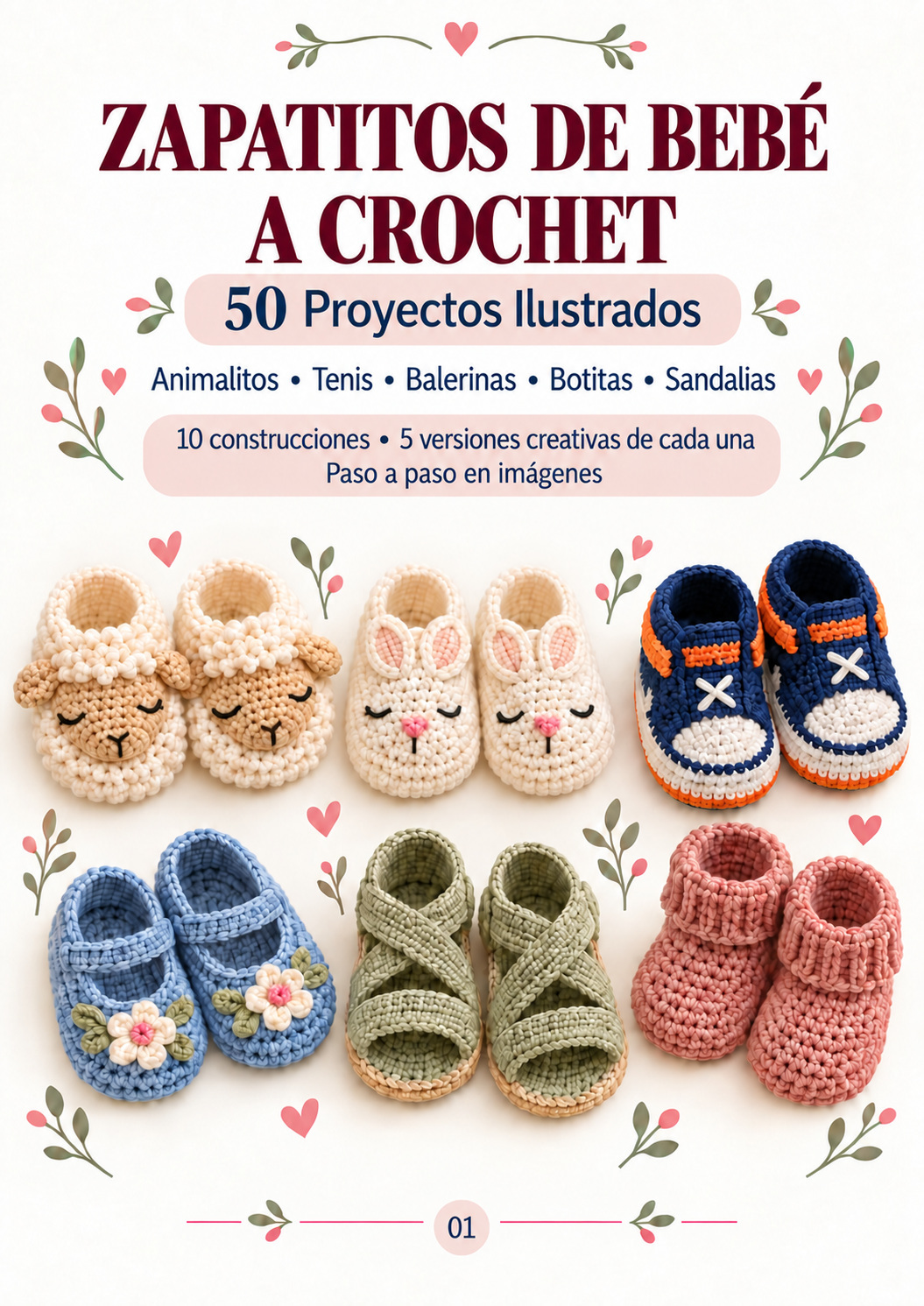 Portada de la colección Zapatitos de Bebé a Crochet